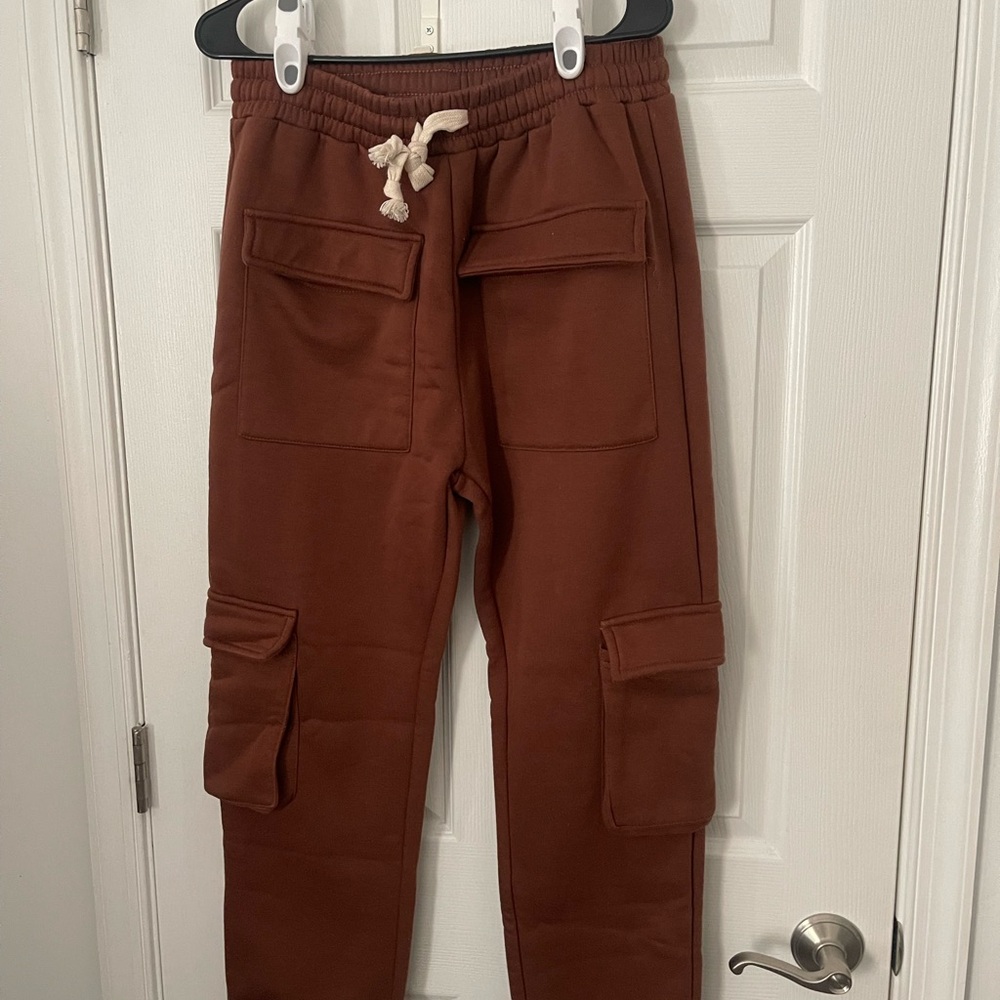 Mens Brown Cargo Pants large